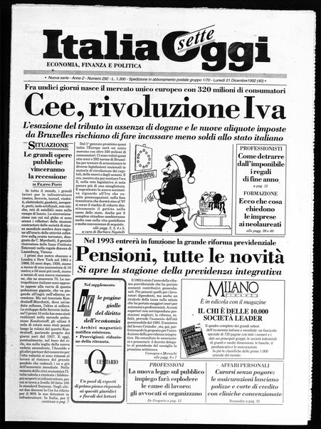 Italia oggi : quotidiano di economia finanza e politica